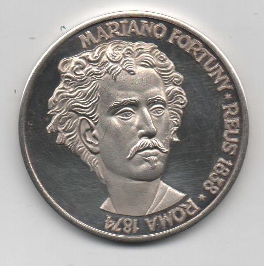 ESPAÑA- MEDALLA DE PLATA - MARIANO FORTUNY